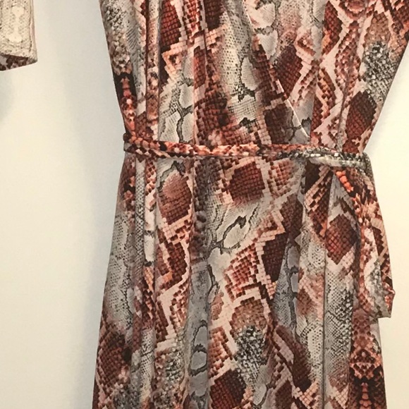 SOLD Sexy Wrap Animal Print Maxi Dress - Picture 7 of 7